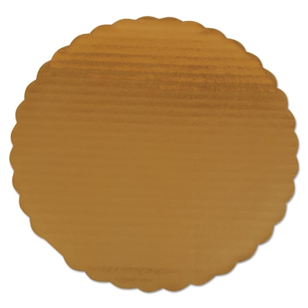 Sct Gold Cake Circles, Single Wall Construction, 14 in. Diameter x 0.13 in., Gold, Paper, 100PK SCH 1625